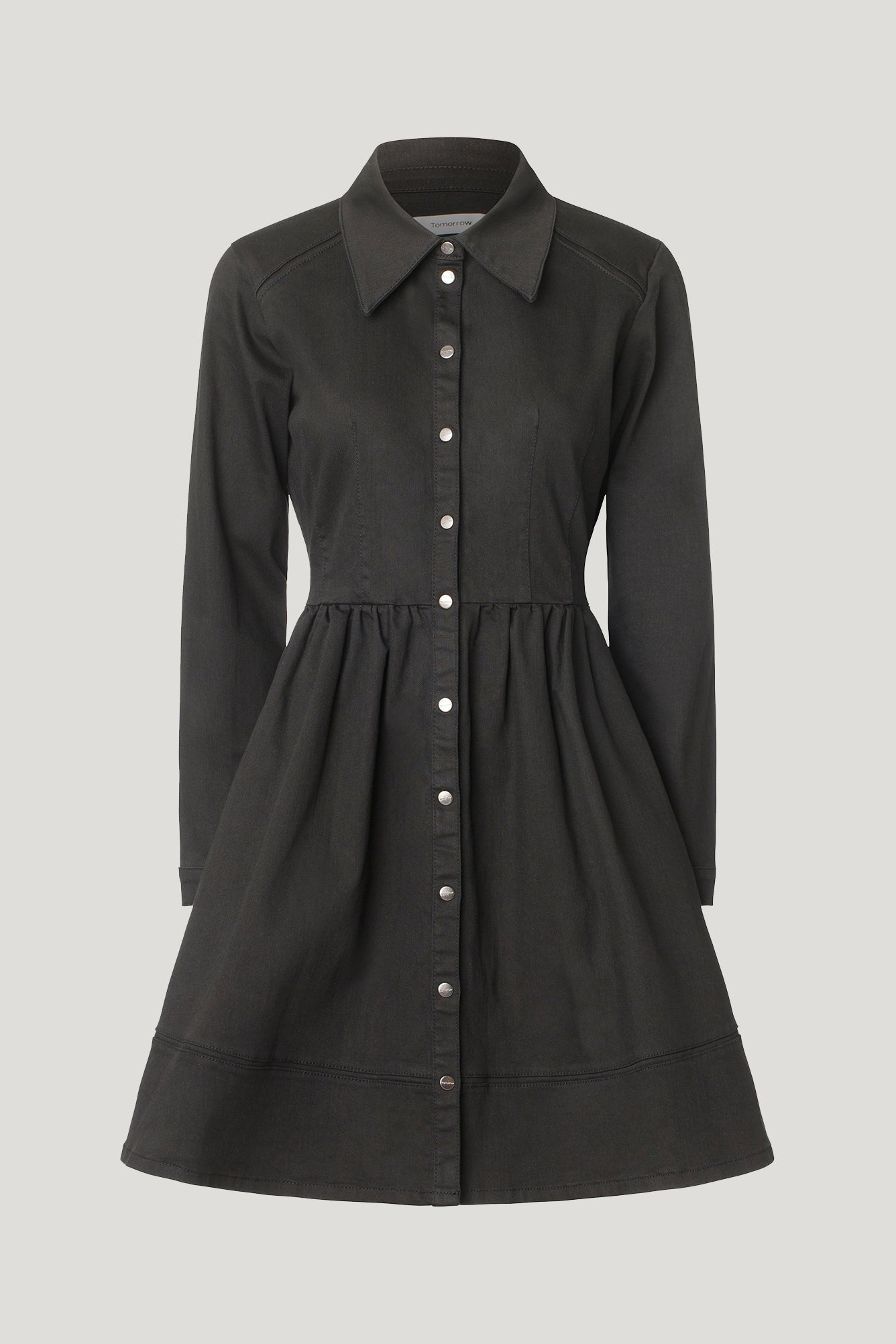 Brown Balloon Dress Clean Black