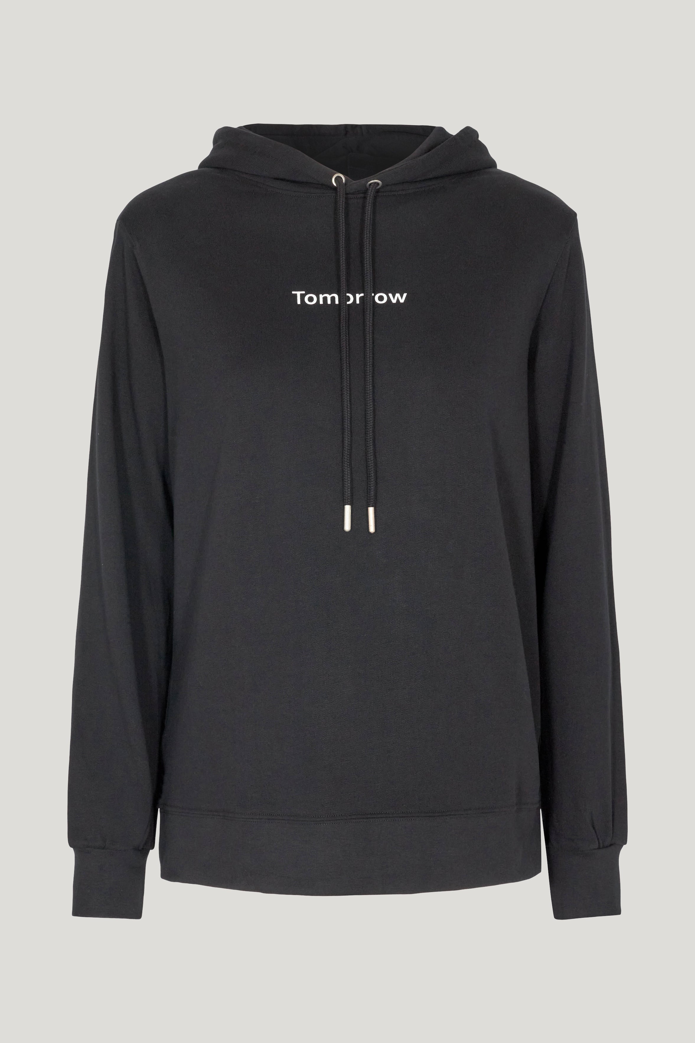 Tomorrow TD Casual Hoodie Shirts & Blouses 9 Black