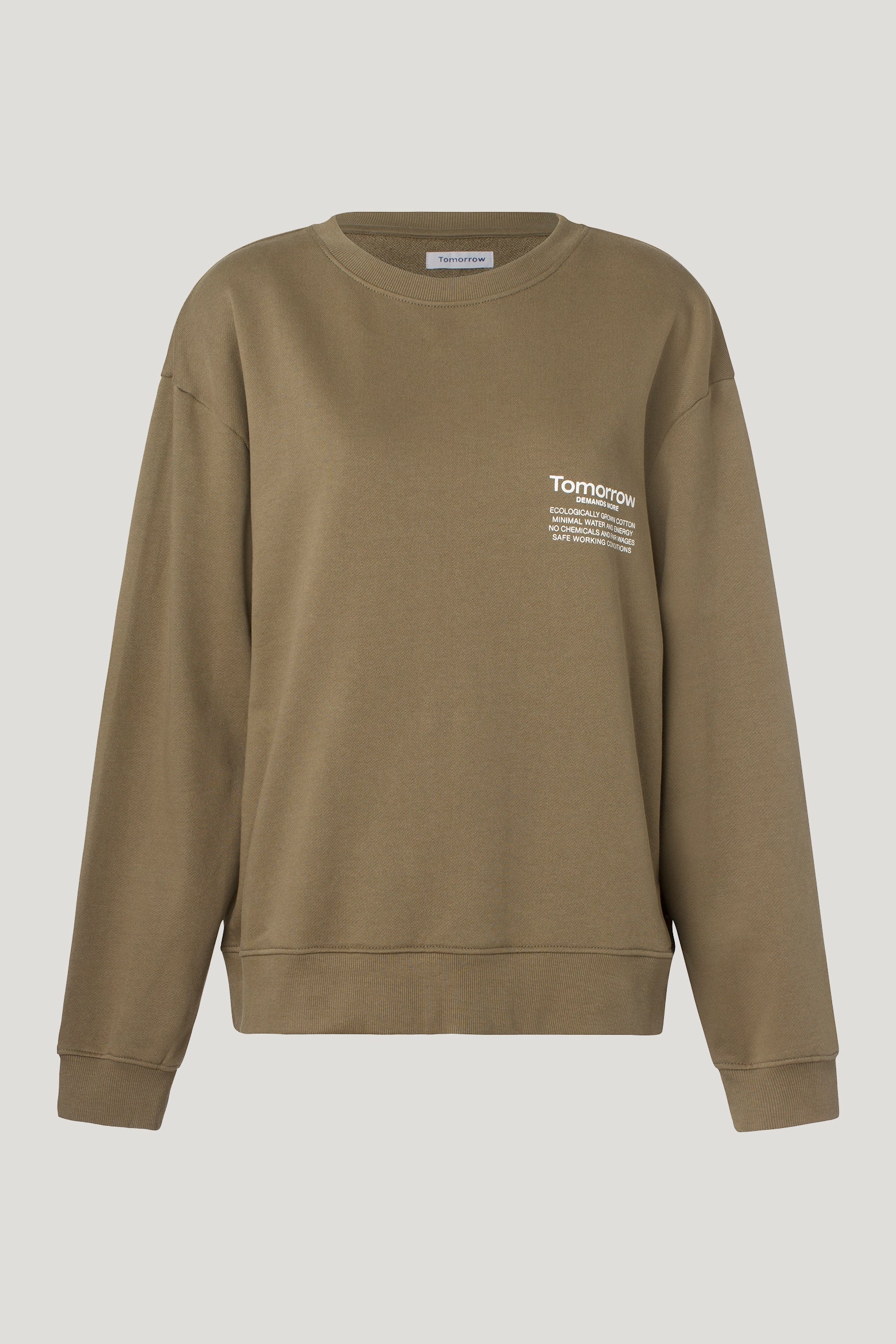Tomorrow TD Essential O-neck Sweat Shirts & Blouses 714 Woodchip Brown