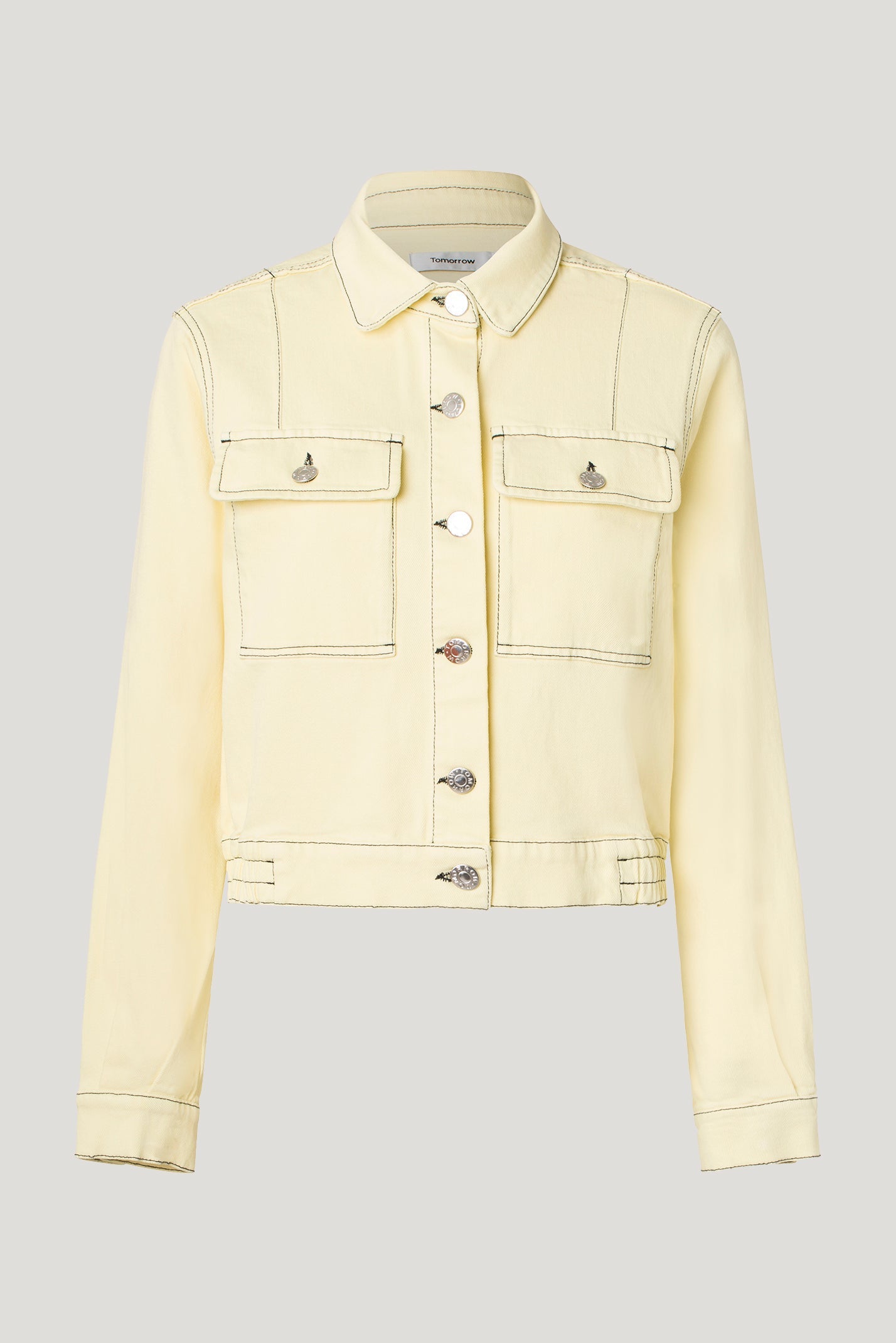Tomorrow TD Ewa Cropped Uniform Jacket Natural Color Coats & Jackets 112 Mariegold Yellow