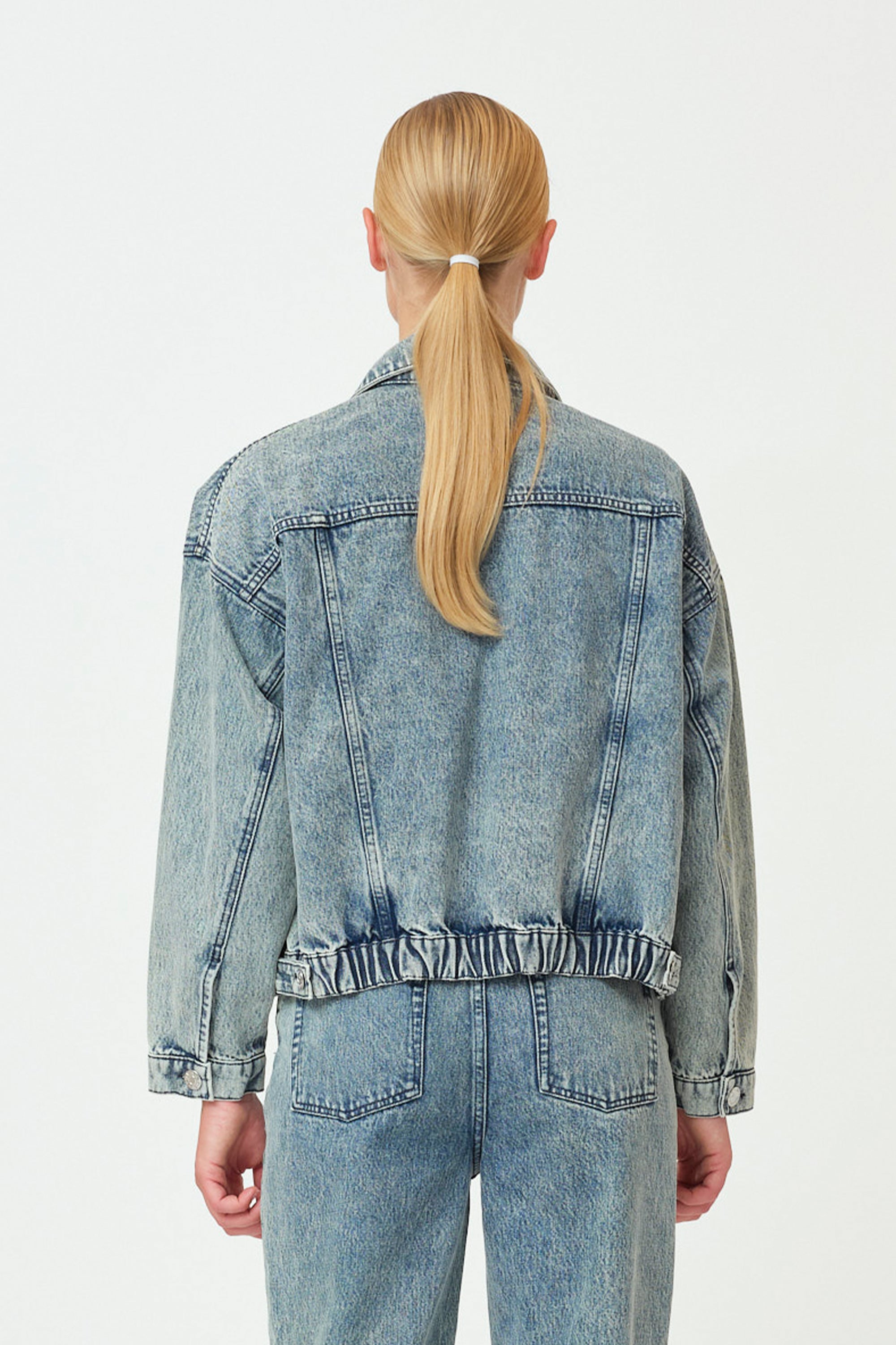 Ewa Denim Jacket Stone Bleached