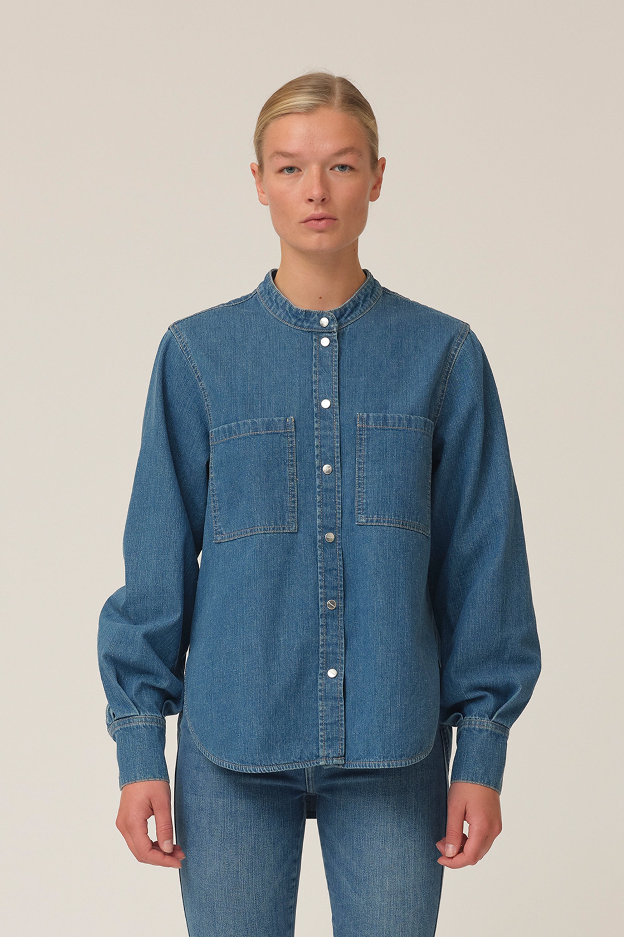 Tomorrow TD Teresa Shirt Wash Indigo Shirts & Blouses 51 Denim blue