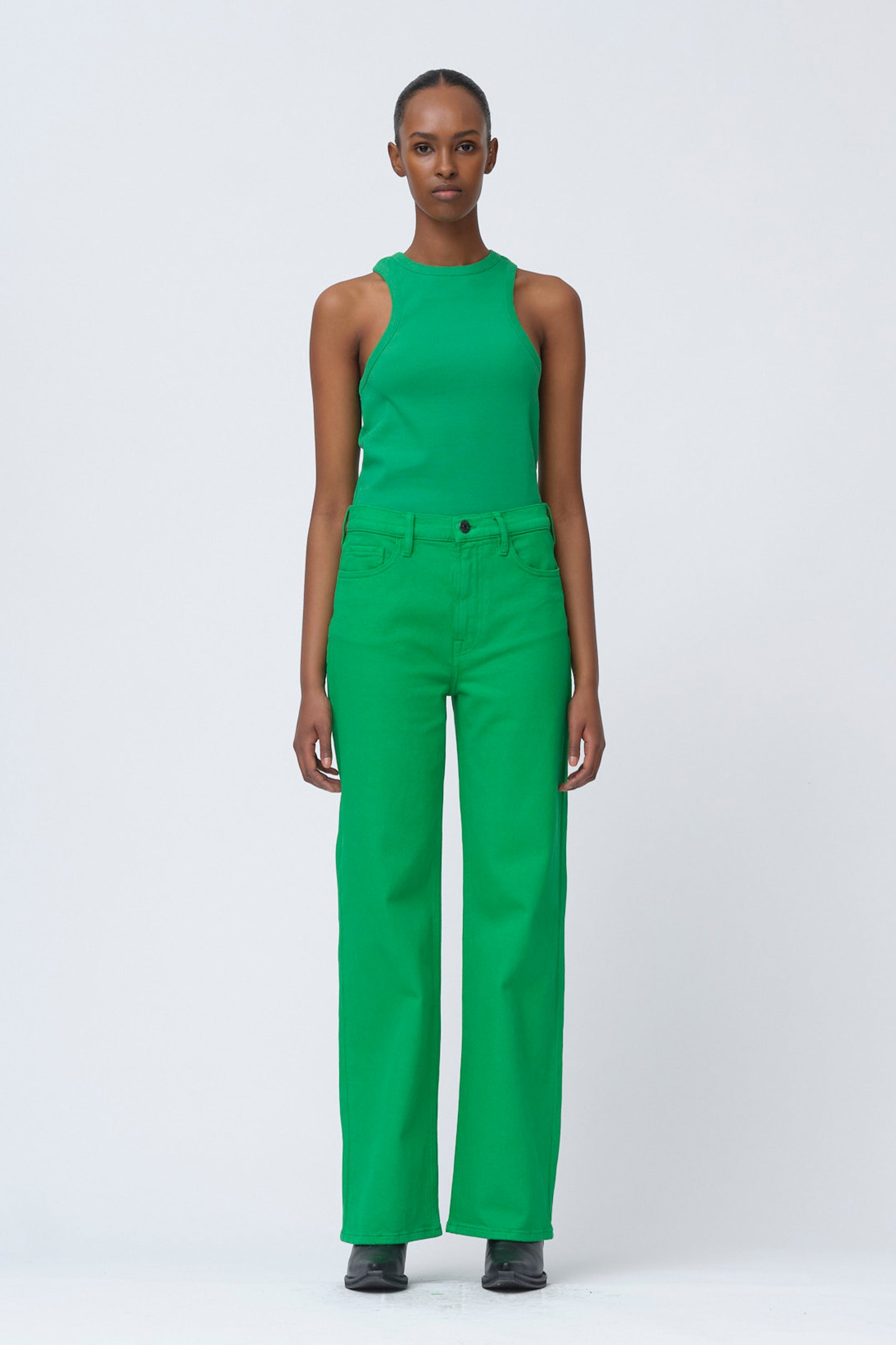 Brown Straight Jeans