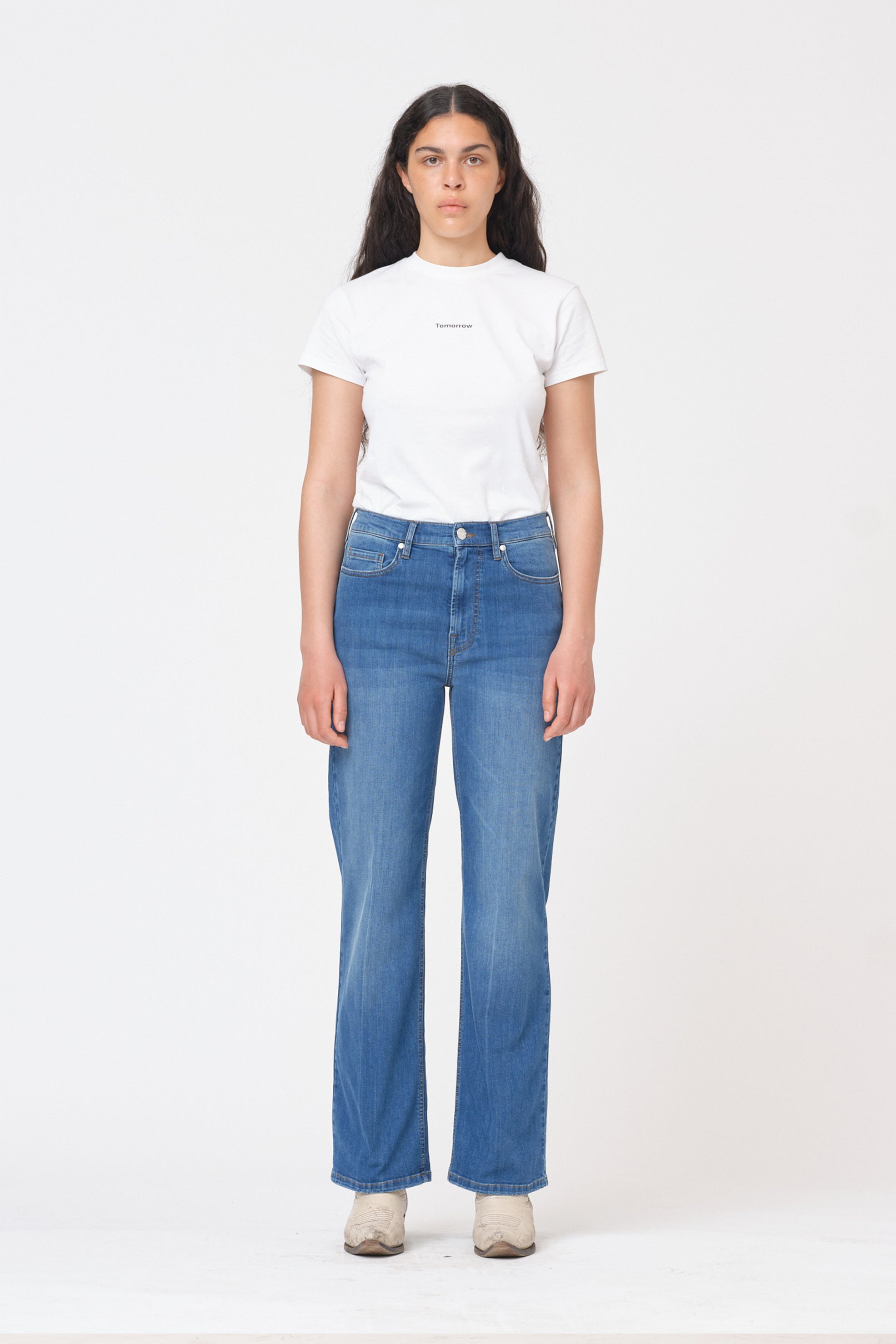 Brown Straight Jeans