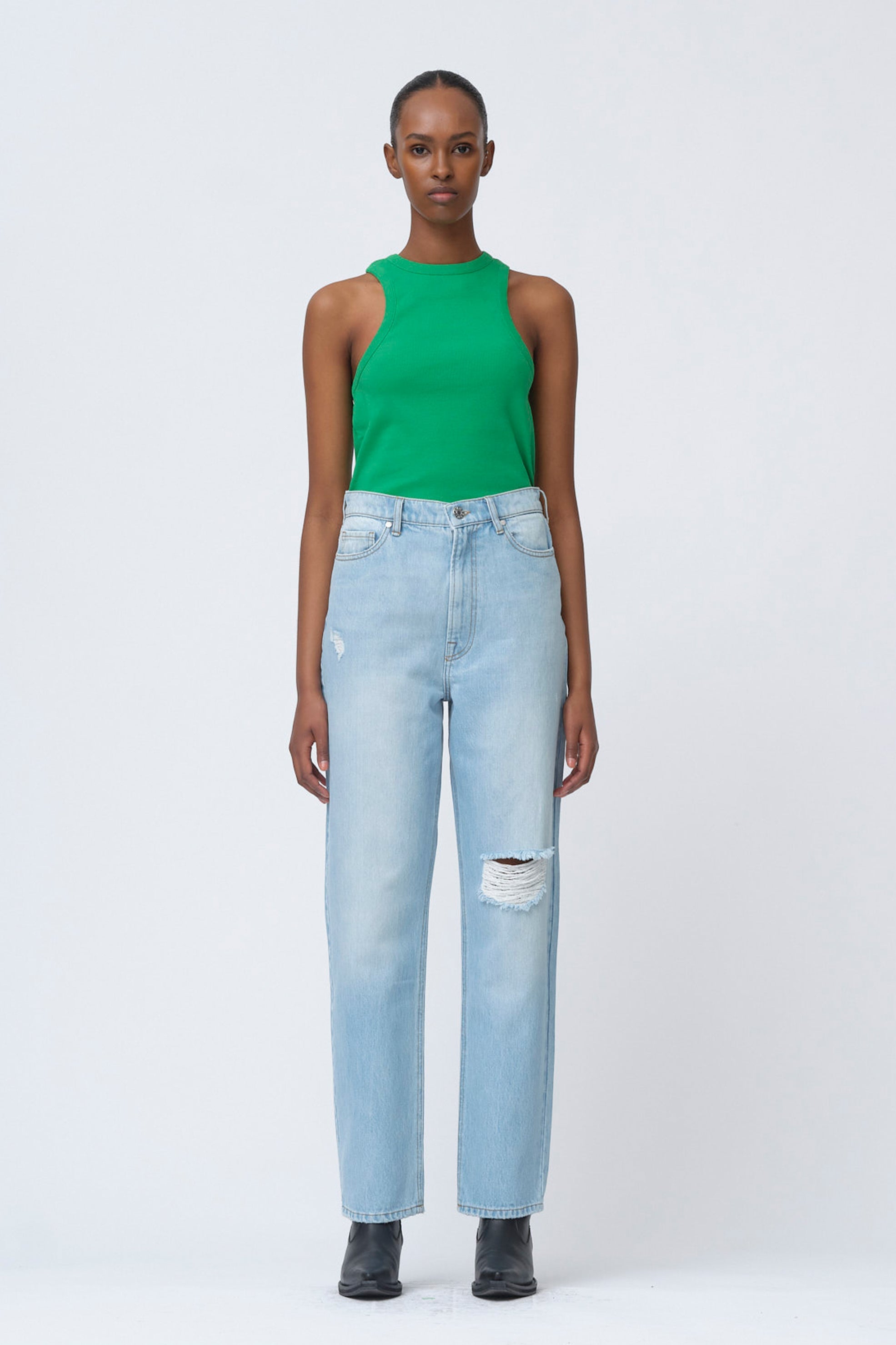 Ewa Jeans Fucino Ribbed