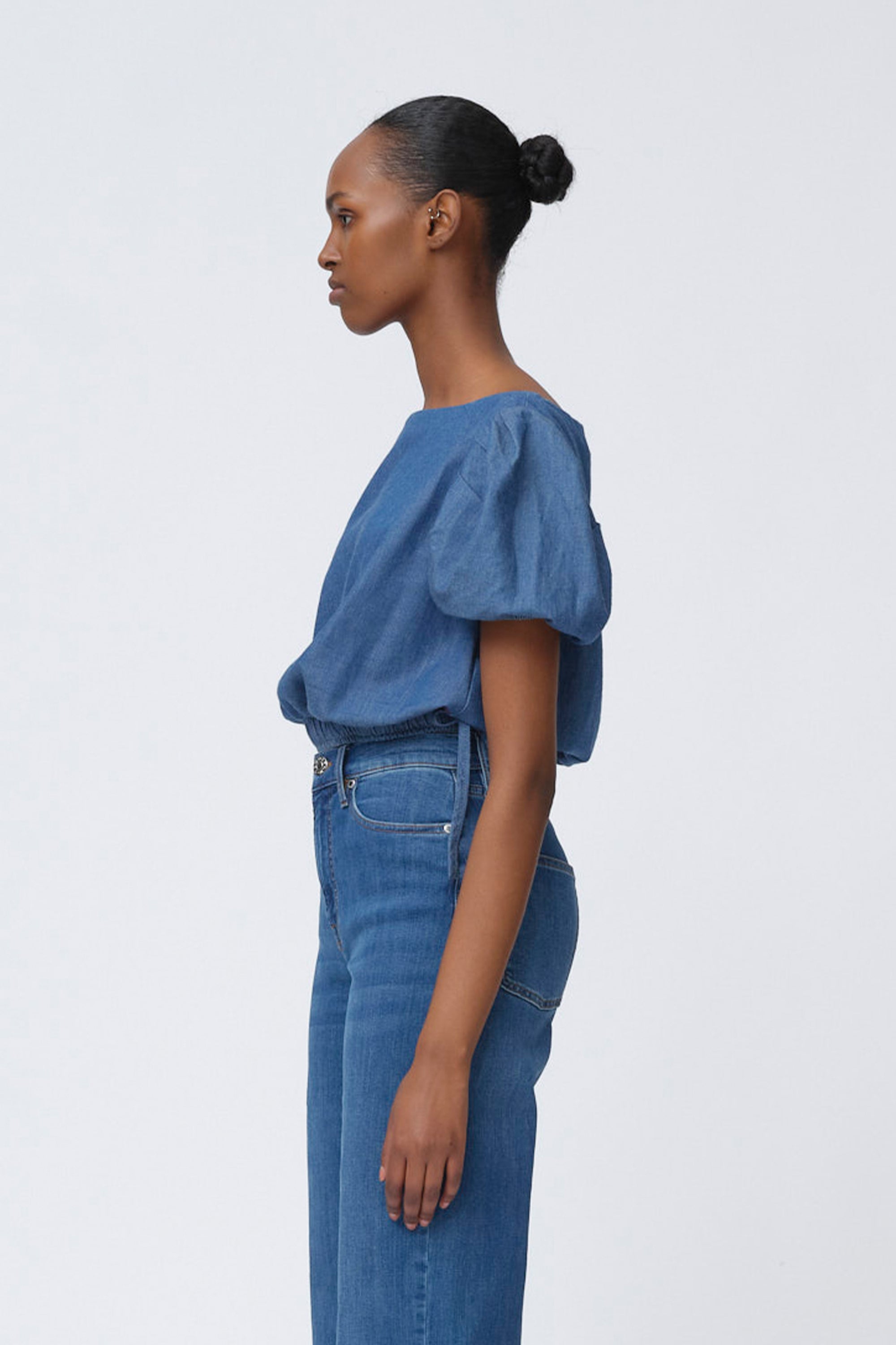 Ewa Sports Puff Top Real Indigo