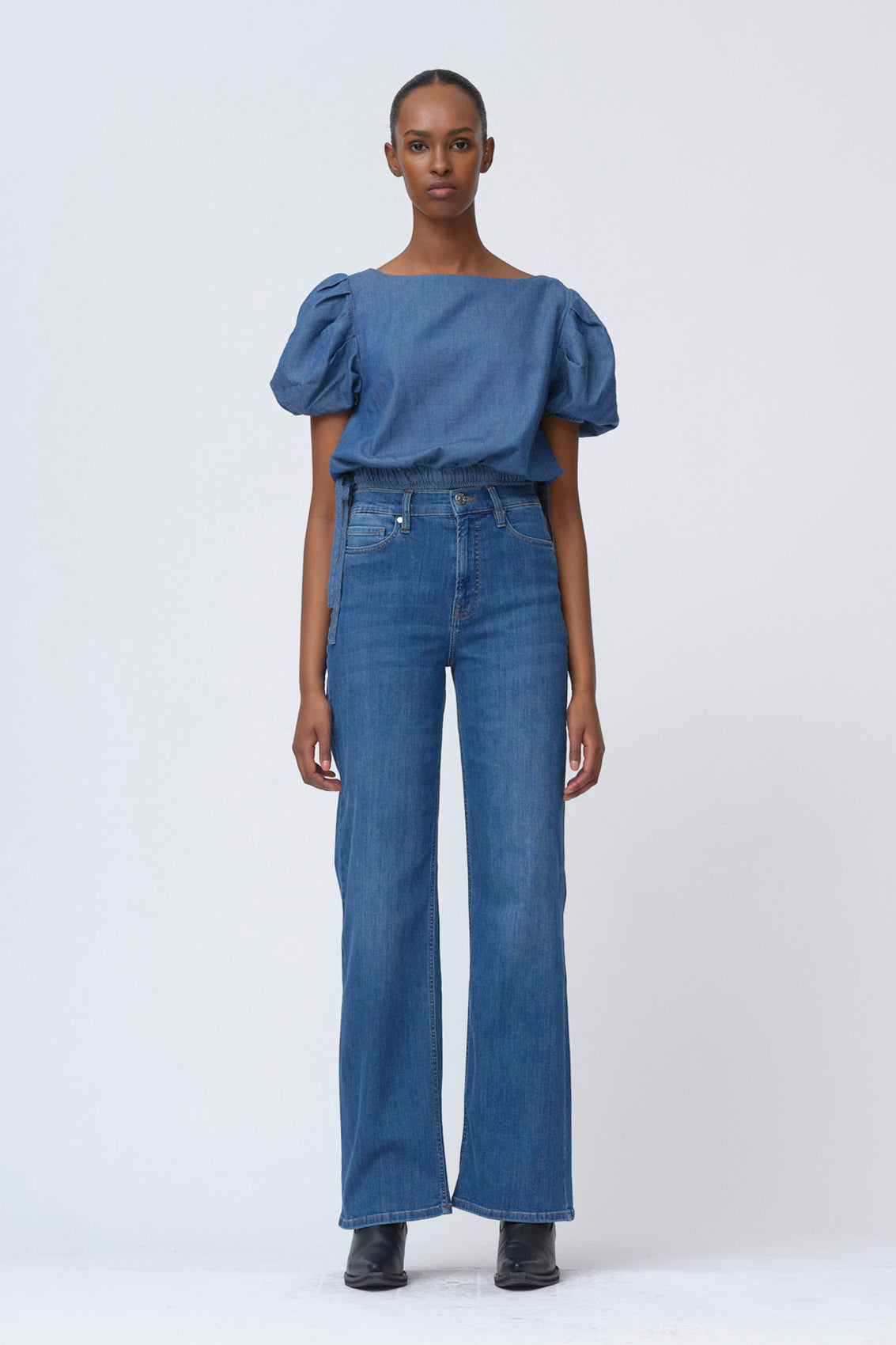 Ewa Sports Puff Top Real Indigo