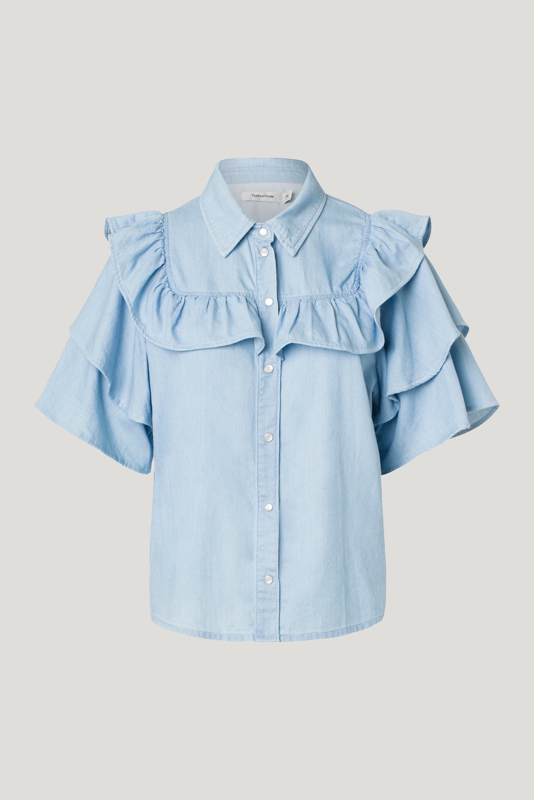 Tomorrow TD Brown SS Flair Shirt Shirts & Blouses 51 Denim blue