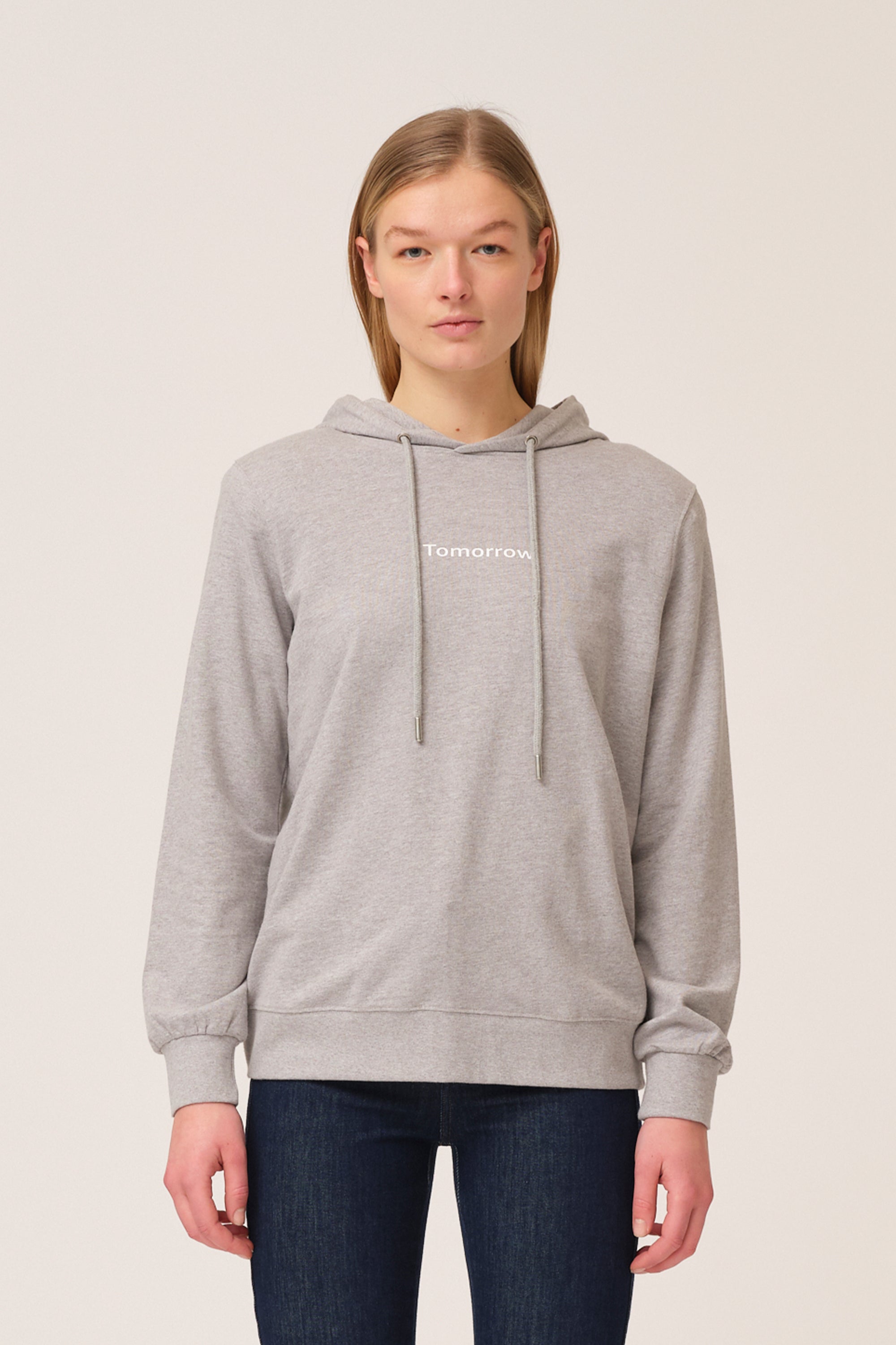 Tomorrow TD Casual Hoodie Shirts & Blouses 81 Grey Melange