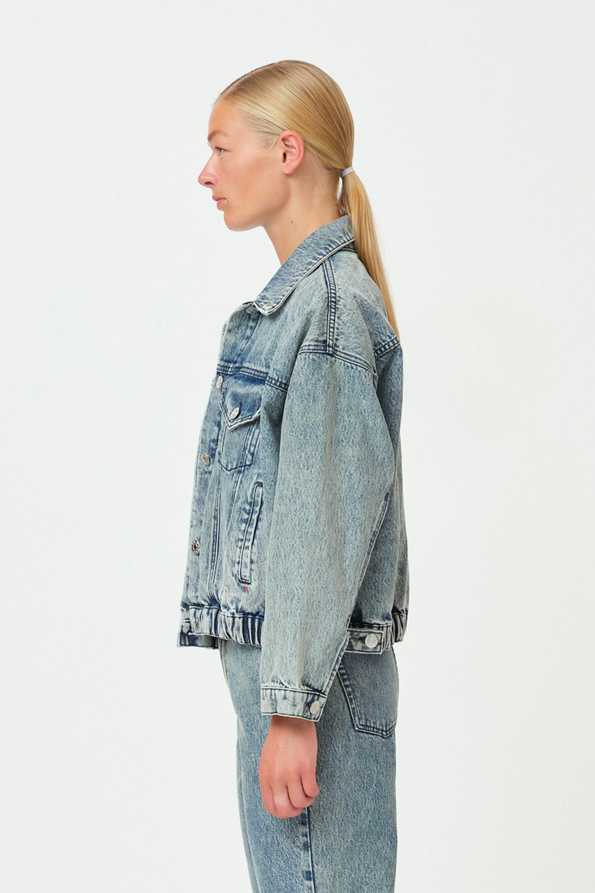 Ewa Denim Jacket Stone Bleached