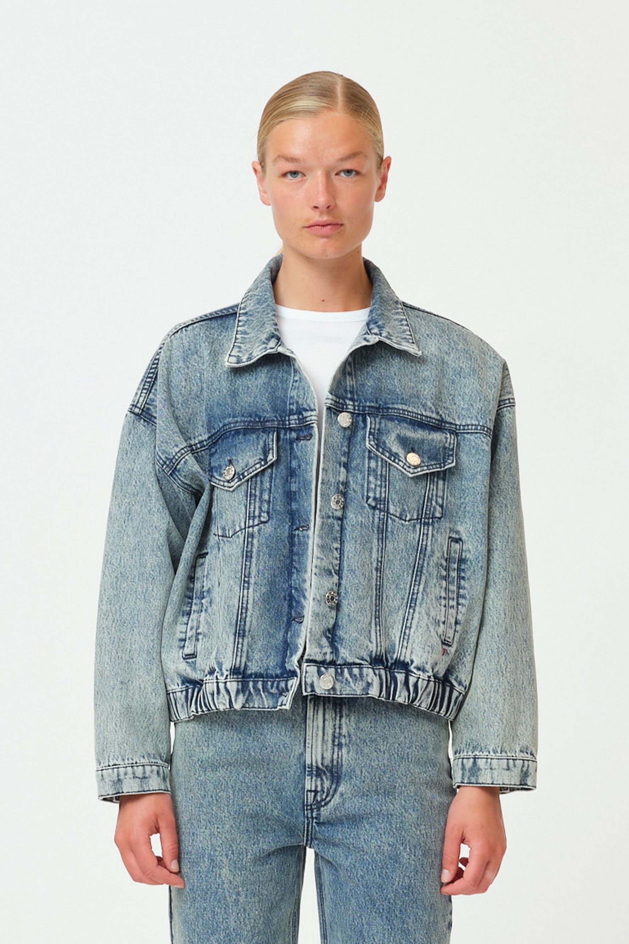 Tomorrow TD Ewa Denim Jacket wash Stone Bleached Coats & Jackets 51 Denim blue