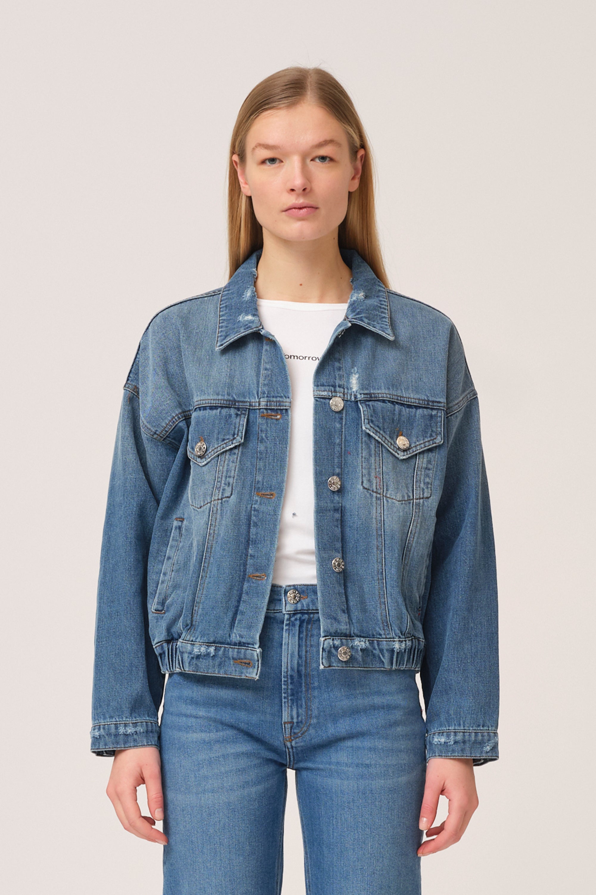 Tomorrow TD Ewa Jacket Wash Dark Rodeo Coats & Jackets 51 Denim blue