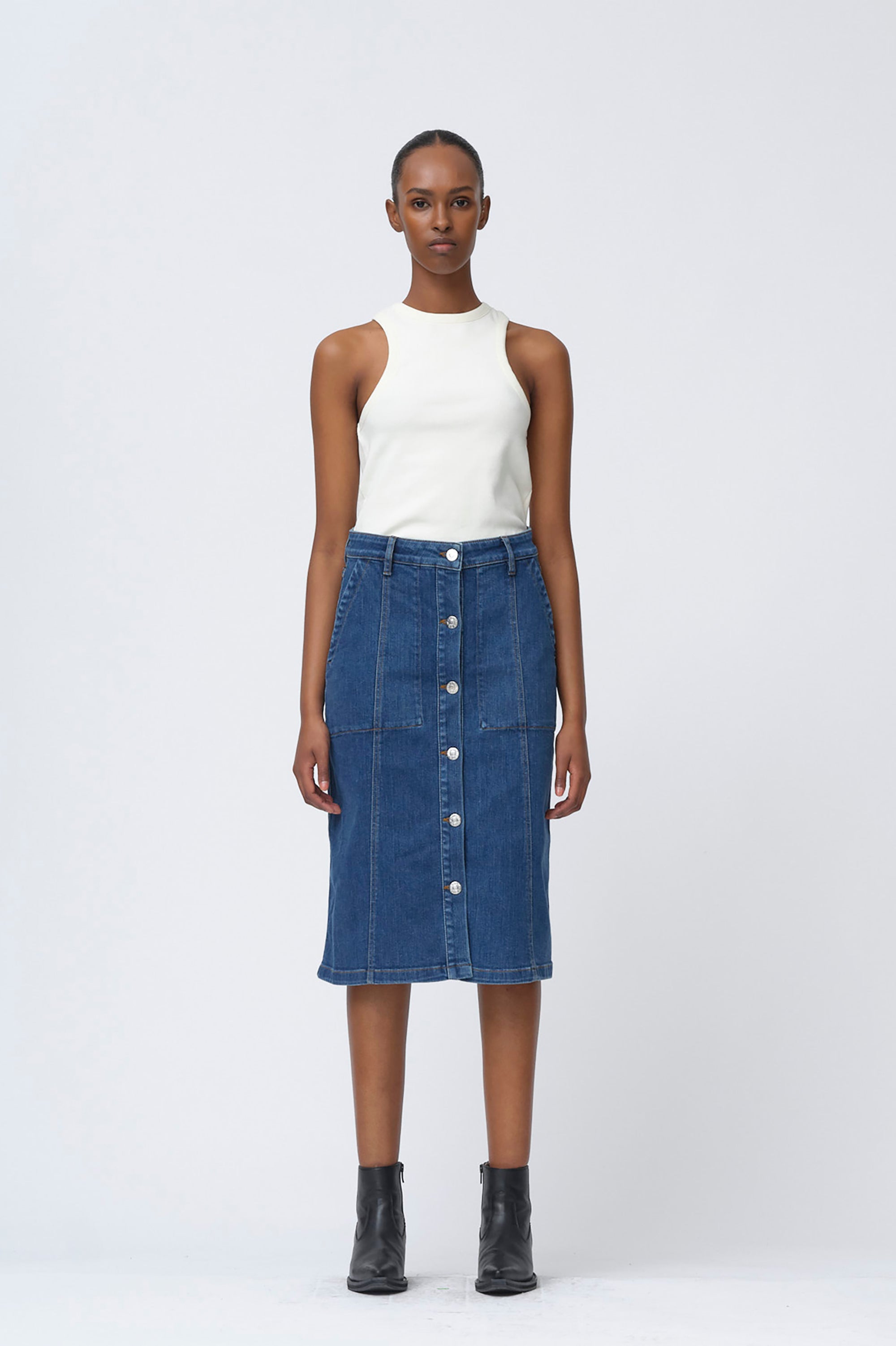 Greta 70 Knee Long Skirt Prato