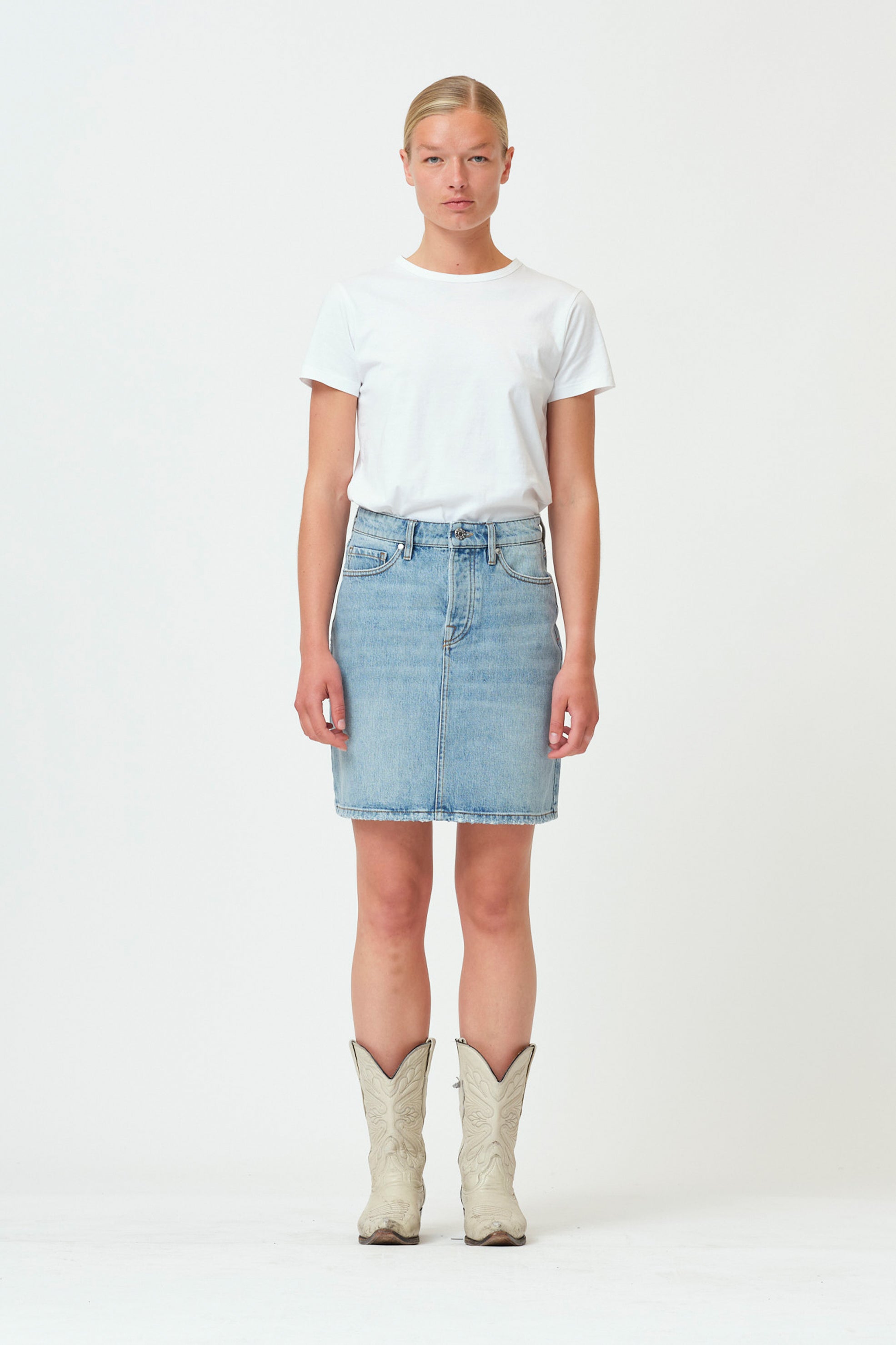 Mandela Denim Skirt Versailles