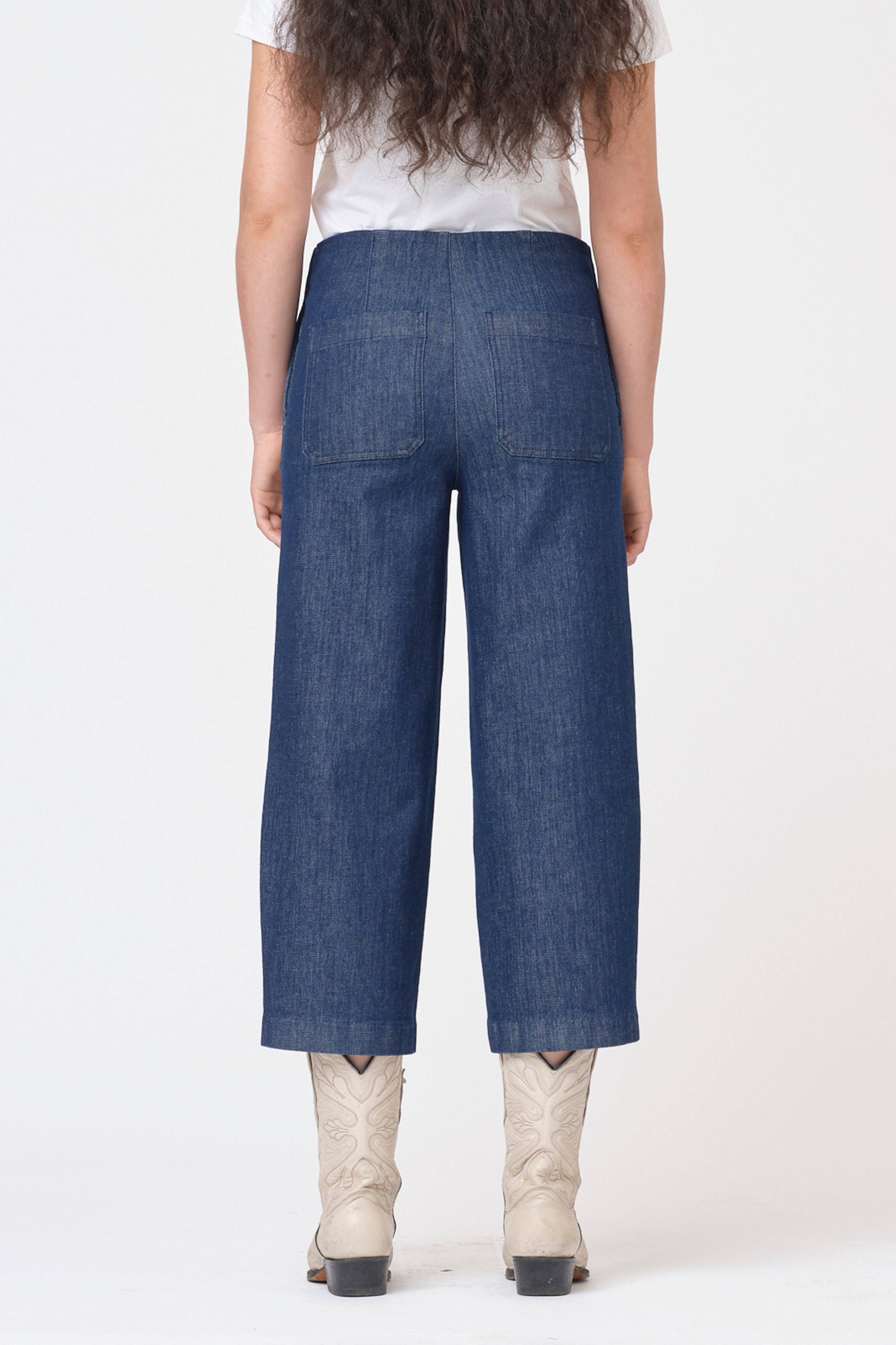 Stella Pant Raw Mid Blue